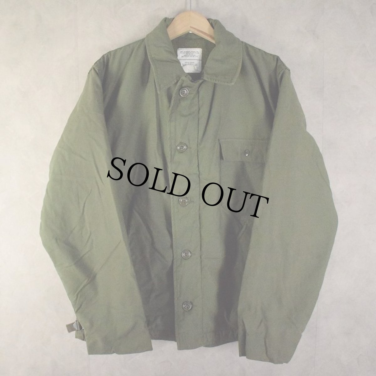 画像2: 80's U.S.NAVY A-2 ステンシル入り デッキジャケット LARGE (2)