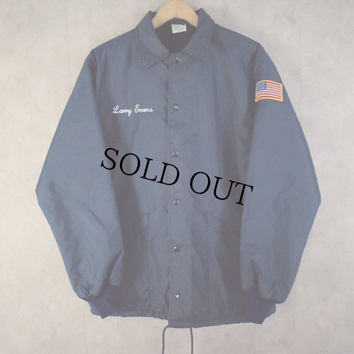 画像2: 80〜90's HILTON USA製 裏ボア ナイロンコーチジャケット M (2)