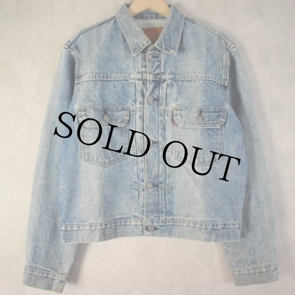 【40】美品 日本製levisリーバイス71507セカンドデニムgジャン Levi's 2nd TYPE デニムジャケット 71507復刻モデル 40 中古