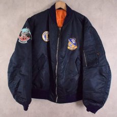 画像1: 90's〜 ALPHA INDUSTRIES,INC. 民間用 MA-1 フライトジャケット XX-LARGE (1)