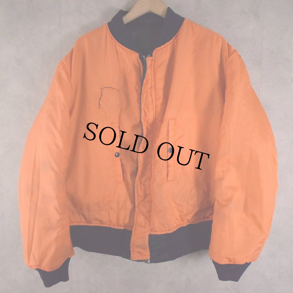 画像2: 90's〜 ALPHA INDUSTRIES,INC. 民間用 MA-1 フライトジャケット XX-LARGE (2)