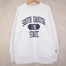 画像1: 90's The Cotton Exchange USA製 "SOUTH DAKOTA STATE" カレッジプリントスウェット XL (1)