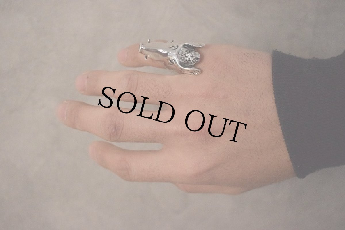 画像2: 90's G&S "イノシシ" アニマルモチーフリング 14号 (2)