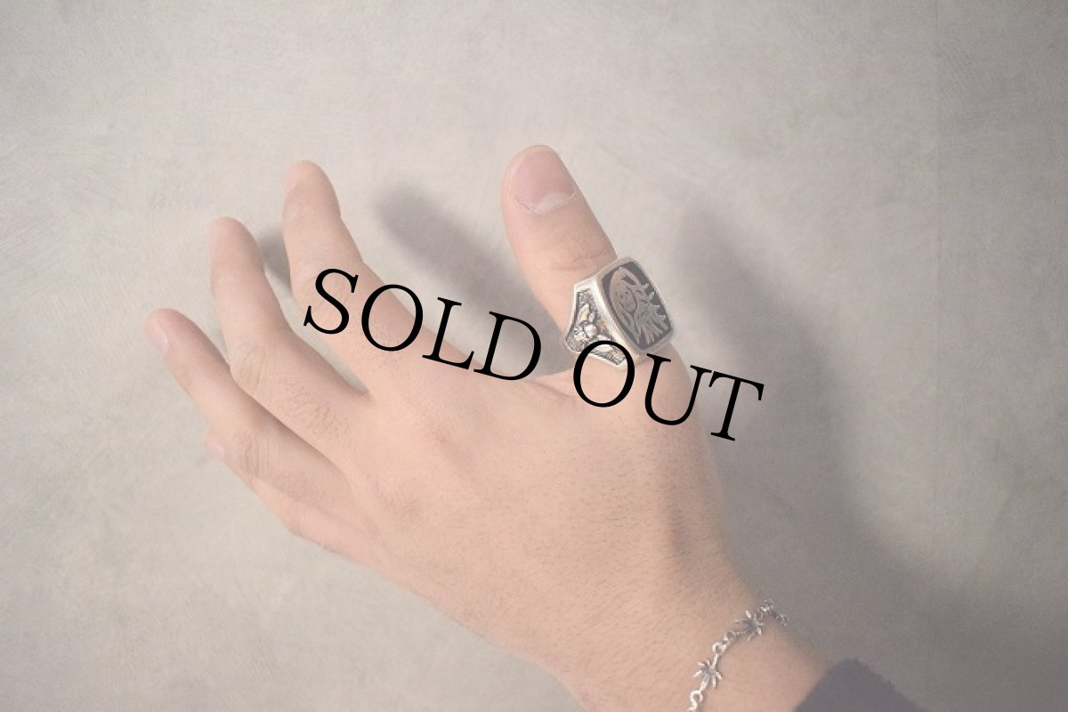 画像2: 80's G&S "グリムリーパー" バイカープレートリング (2)