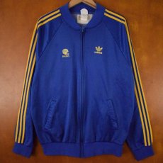 画像1: 70〜80's adidas USA製 "UCLA BRUINS" トラックジャケット 青×黄 XL (1)