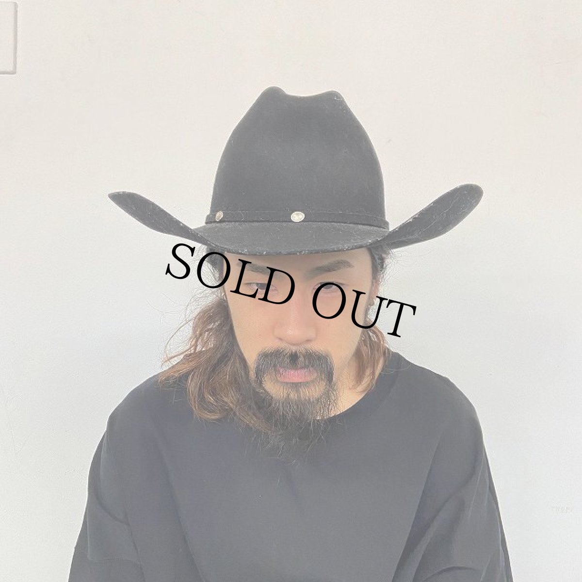 画像2: VINTAGE MHT ウエスタンハット 7 1/2 (2)