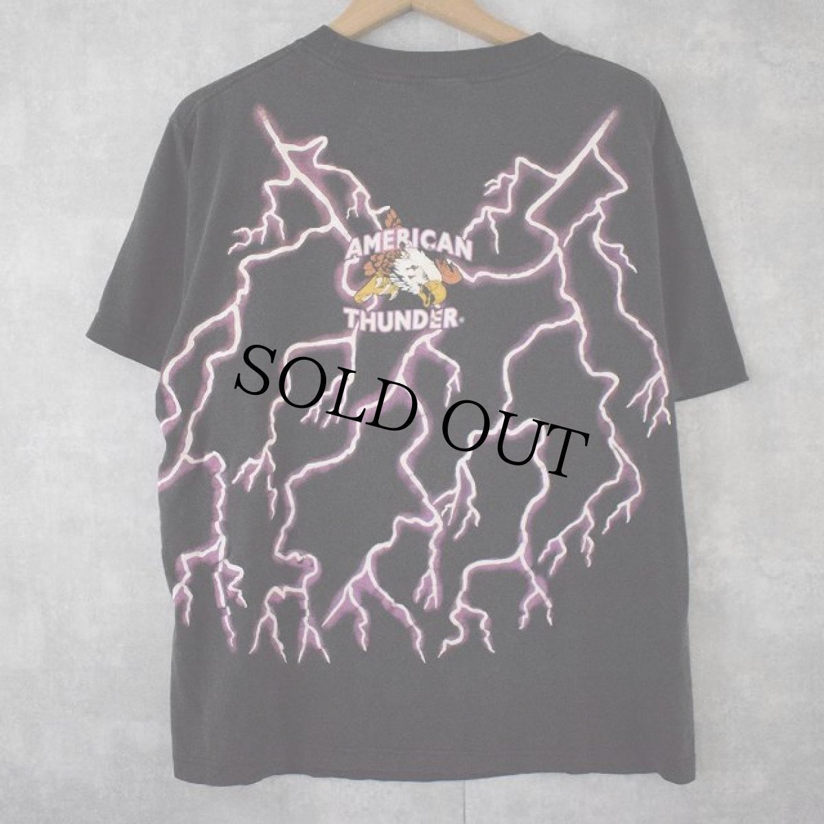 画像2: AMERICAN THUNDER "FEEL THE WIND" 大判プリントTシャツ (2)