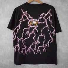 画像2: AMERICAN THUNDER "FEEL THE WIND" 大判プリントTシャツ (2)