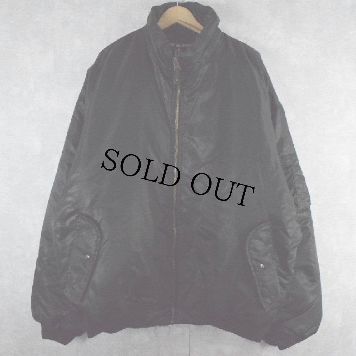 画像2: U B TUFF "2PAC" ラインストーン付き 大判プリント MA-1 (2)