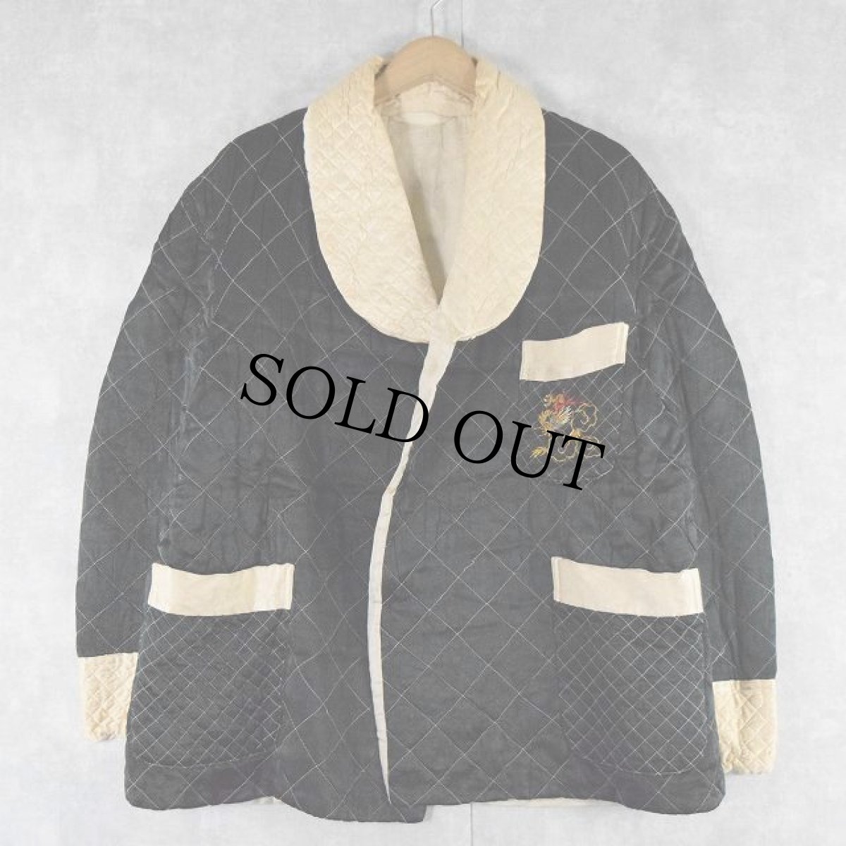 画像2: 50〜60's 龍刺繍 スカガウン (2)