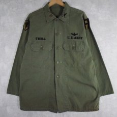 画像1: 60's U.S.ARMY Poplin Utility Shirt 2nd (1)