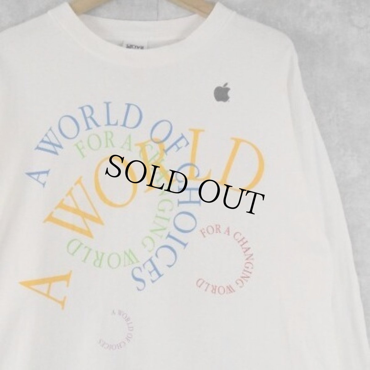 画像1: 90's Apple USA製 "A WORLD OF CHOICES" プリントロンT XL (1)