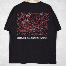 画像2: 90's USA製 "YOU ARE ALL GOING DIE" ホラープリントTシャツ XL (2)