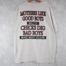 画像1: 90's BAD BOY CLUB USA製 メッセージプリントTシャツ XL (1)