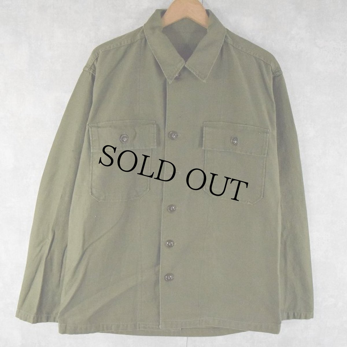 画像1: 50's U.S.ARMY Utility Shirt 1st MEDIUM (1)