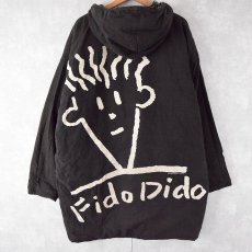 画像3: Fido Dido キャラクター総柄 リバーシブル 中綿コットンパーカ (3)