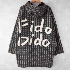 画像1: Fido Dido キャラクター総柄 リバーシブル 中綿コットンパーカ (1)