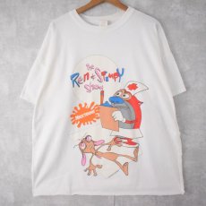 画像1: 90's "The Ren and Stimpy Show" ニコロデオン キャラクターTシャツ ONE (1)