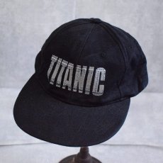 画像1: TITANIC 映画ロゴ刺繍 コットンキャップ (1)