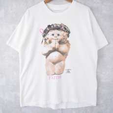 画像1: 【SALE】90's DREAMSICLES USA製 "FAITH" ドールイラストTシャツ L (1)