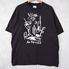 画像1: Vesuvio Cafe イラストプリント カフェTシャツ XL (1)