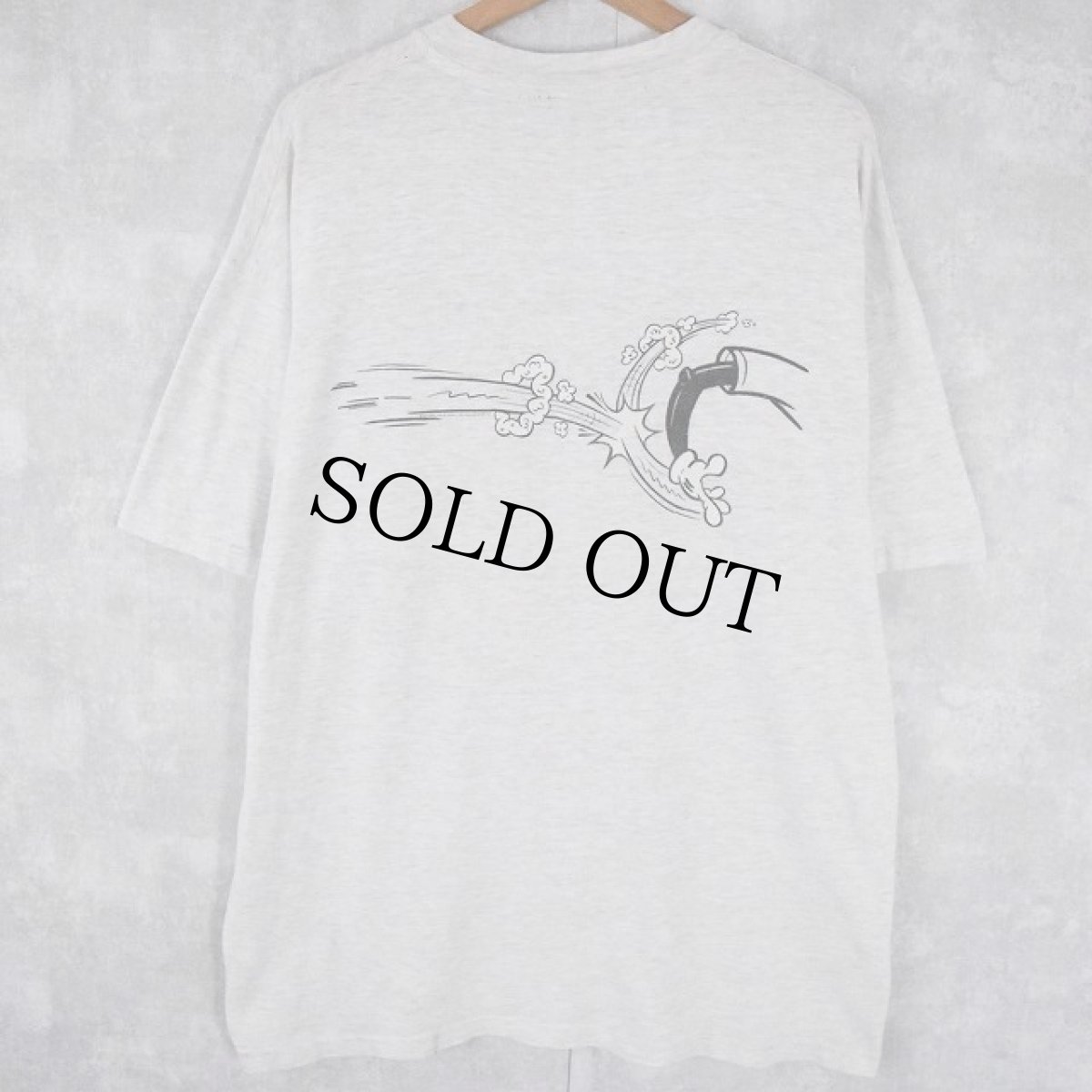 画像2: 90's nervous RECORDS new york USA製 キャラクタープリント ミュージックTシャツ XL (2)