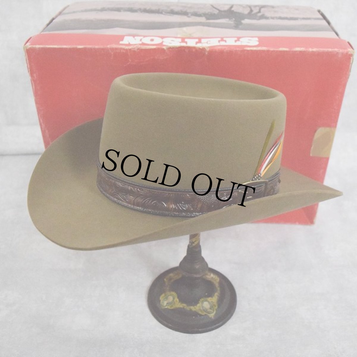 画像1: 60's STETSON 3X ビーバーハット 75/8 (1)