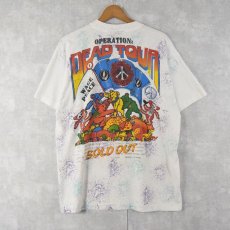 画像2: 90's GRATEFUL DEAD USA製 "DEAD TOUR 91" ツアー手刷りプリントTシャツ XL (2)