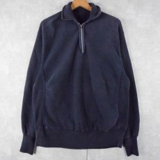 画像1: 60's USAFA Champion REVERSE WEAVE 無地 ハーフジップスウェット (1)