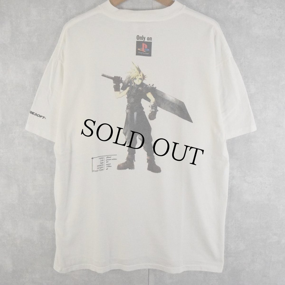 画像1: 90's FINAL FANTASY VII ゲームプリントTシャツ XL (1)