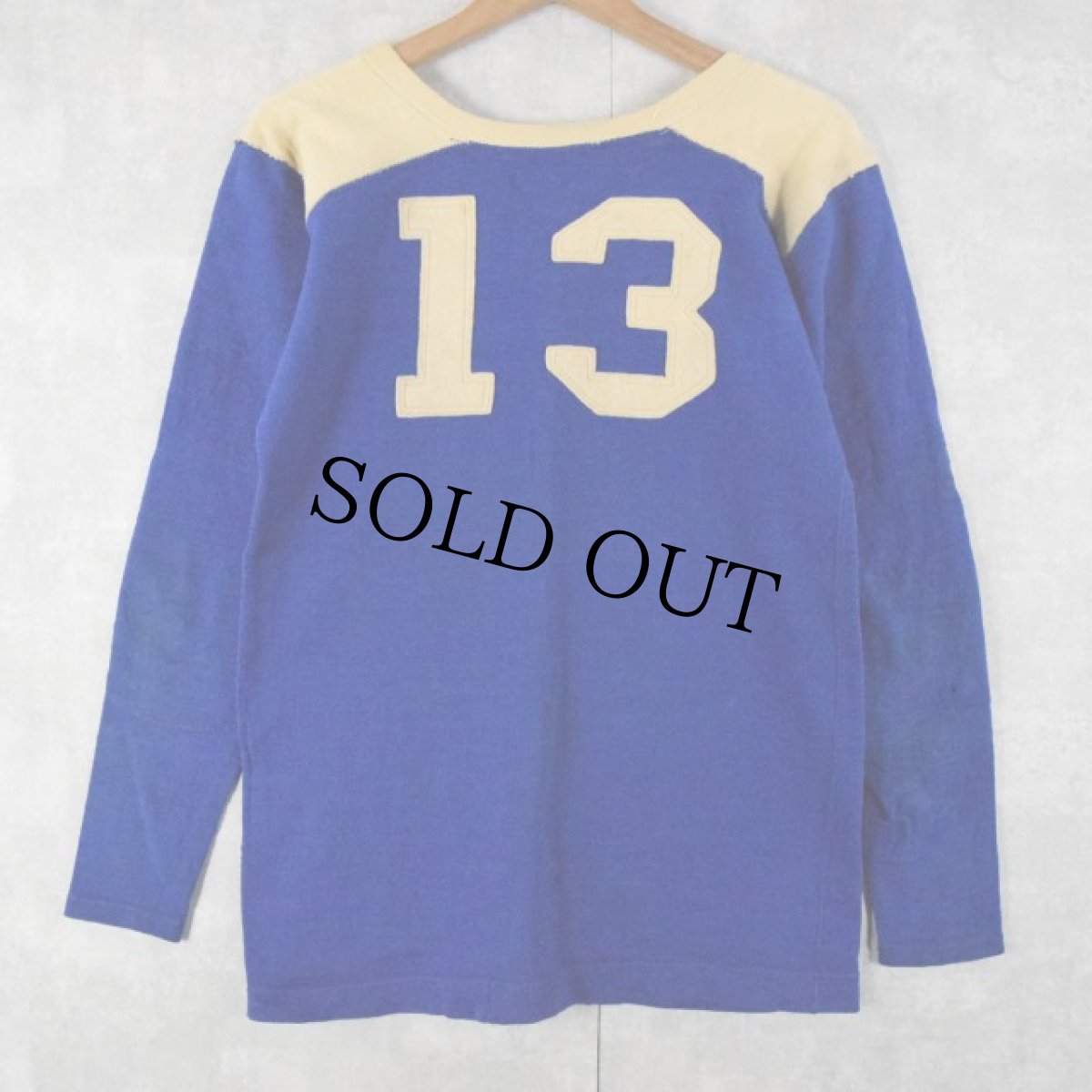 画像2: 40's GENERAL ATHLETIC PRODUCTS CO.  フェルトフットボールTシャツ 40 (2)