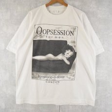 画像1: Betty Boop "OOPSESSION for men"キャラクターパロディTシャツ XL (1)