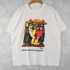 画像1: 80's Pablo Picasso "MUSEO PICASSO" アートTシャツ XL (1)