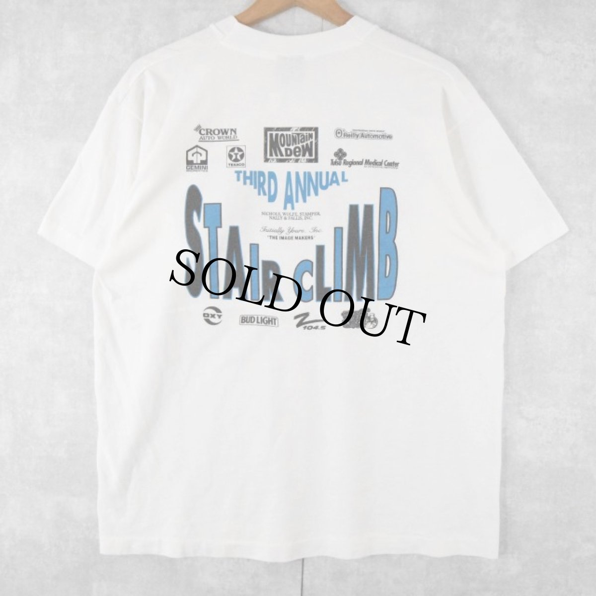 画像2: 90's M.C. ESCHER　Relativity "cystic fibrosis stair climb" アートTシャツ L (2)