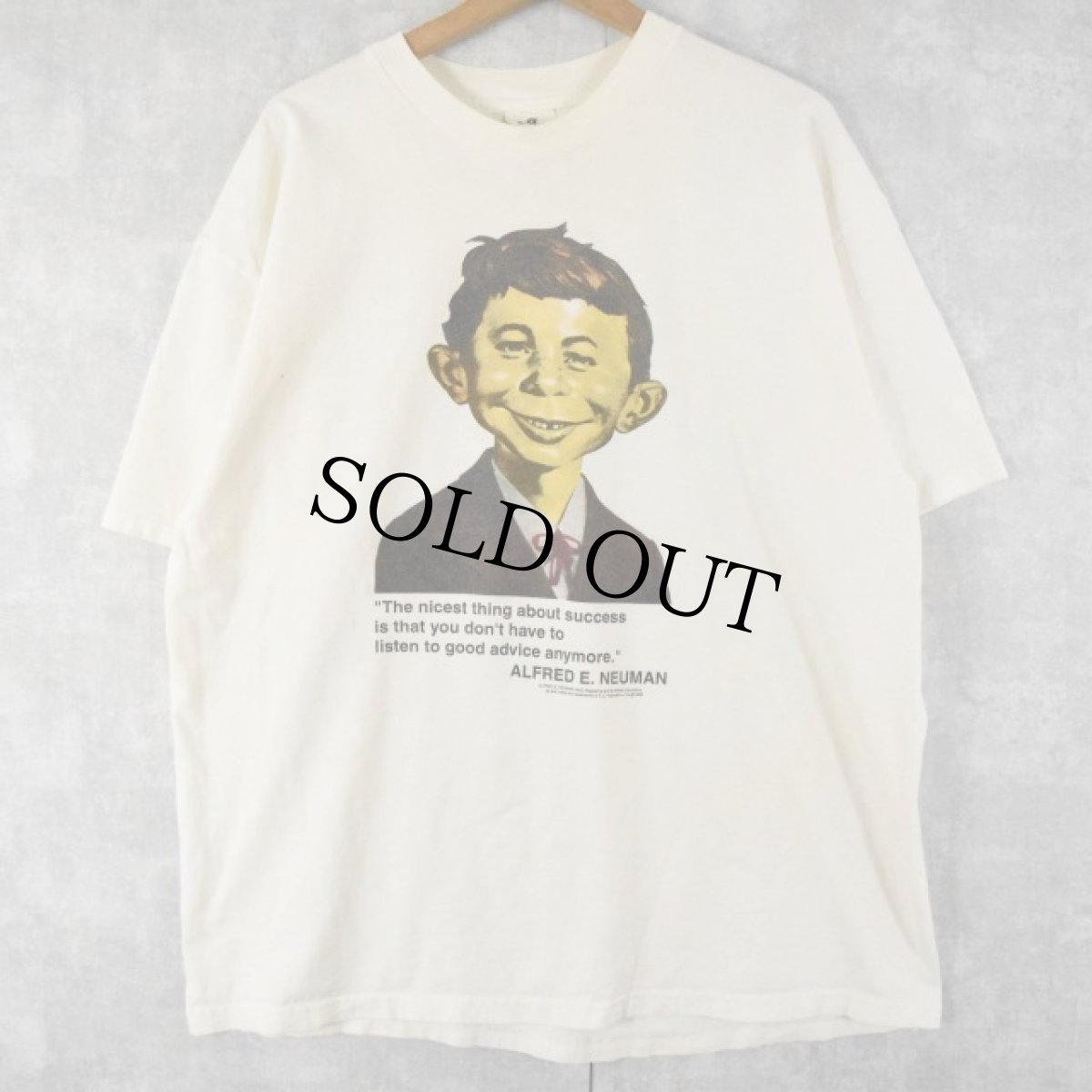 画像1: 90's MAD USA製 "ALFRED E.NEUMAN" イラストTシャツ XL (1)