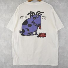画像2: 90's Big Hed Designs "RASTA DOG" アートTシャツ XL (2)
