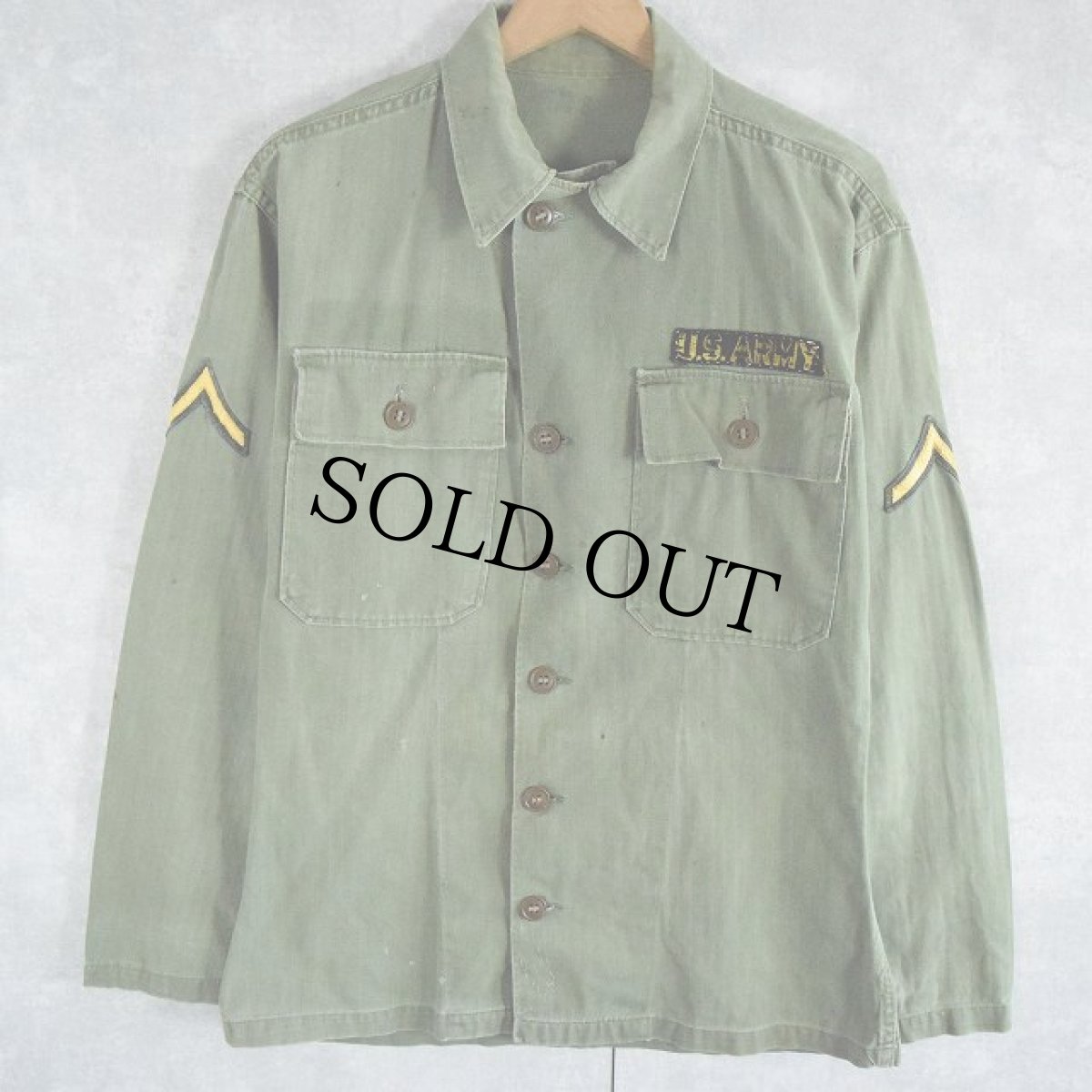 画像1: 40〜50's U.S.ARMY M-43 HBT Jacket (1)