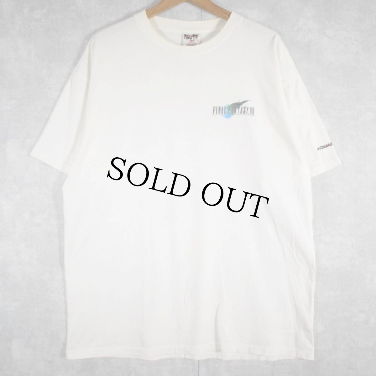 画像2: 90's FINAL FANTASY VII "Cloud" キャラクタープリントゲームTシャツ XL (2)