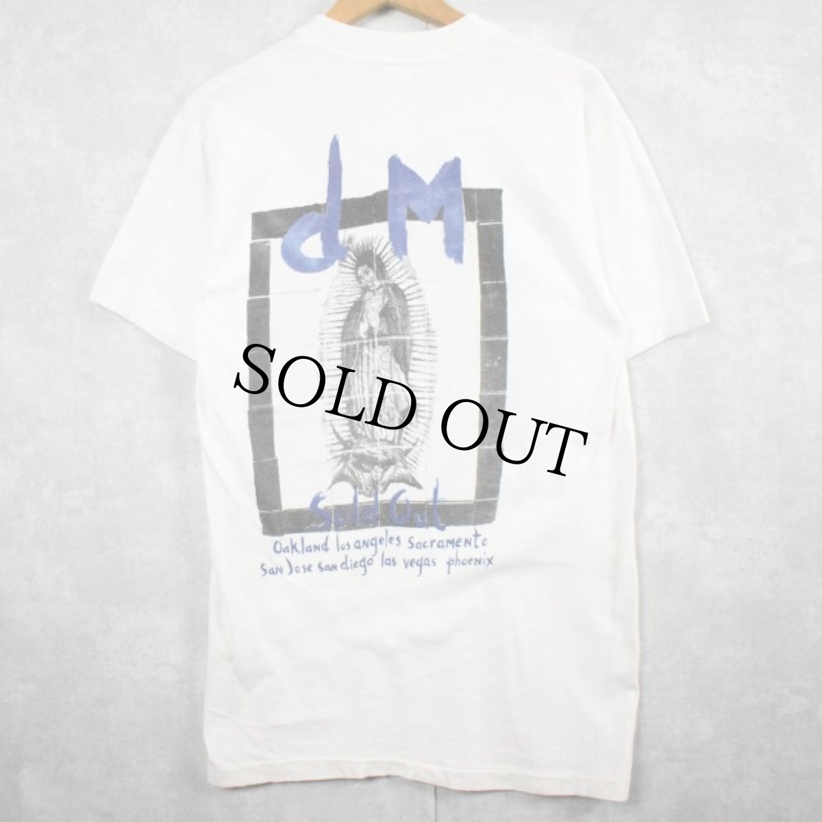 画像2: 1993 Depeche Mode "devotional tour" ロックバンドツアーTシャツ (2)