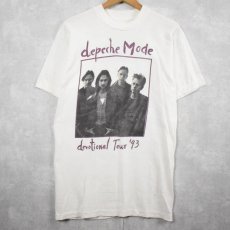 画像1: 1993 Depeche Mode "devotional tour" ロックバンドツアーTシャツ (1)