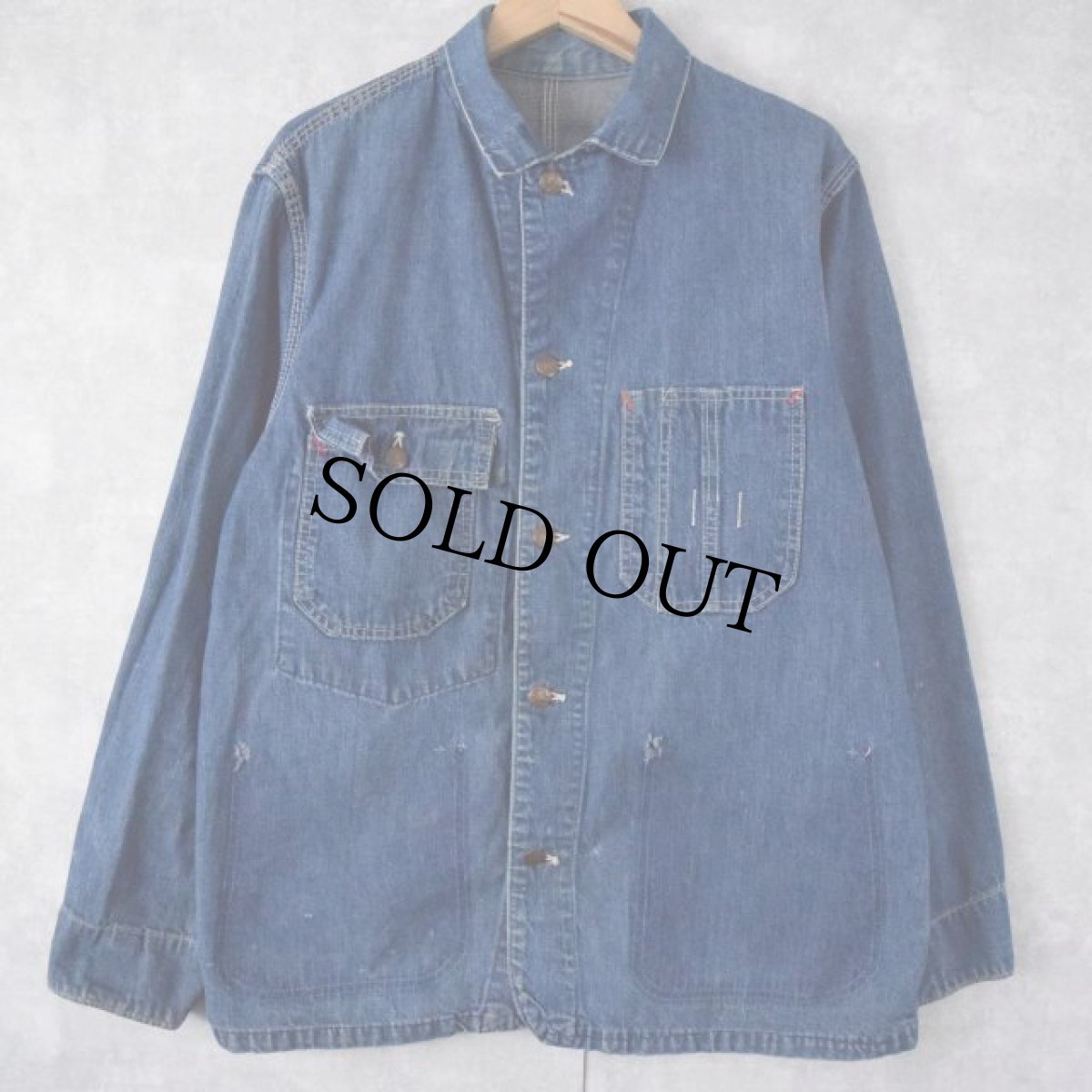 画像2: 70's BIGMAC ハンド刺繍入りデニムカバーオール (2)