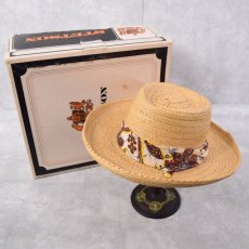 画像1: 1965 STETSON "STRAW DERRINGER" ウッドアクセサリー付き 7 1/8 (1)