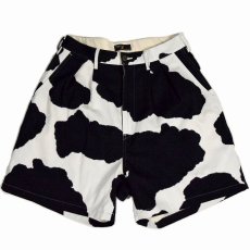 画像1: STRANGE TRIP "COW WIDE SHORTS" WHITE 【L】 (1)