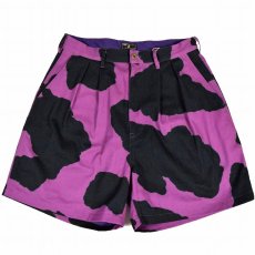 画像1: STRANGE TRIP "COW WIDE SHORTS" PURPLE 【L】 (1)