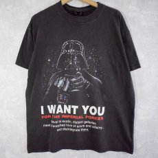 画像1: 90's STARWARS USA製 "Darth Vader" キャラクタープリントTシャツ L (1)