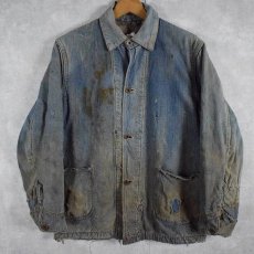 画像1: 40's 月桂樹ボタン 大戦モデル Denim Coverall (1)