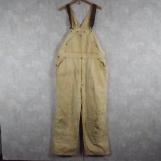 画像1: 40's Carhartt ハートタグ ブラウンダック オーバーオール (1)