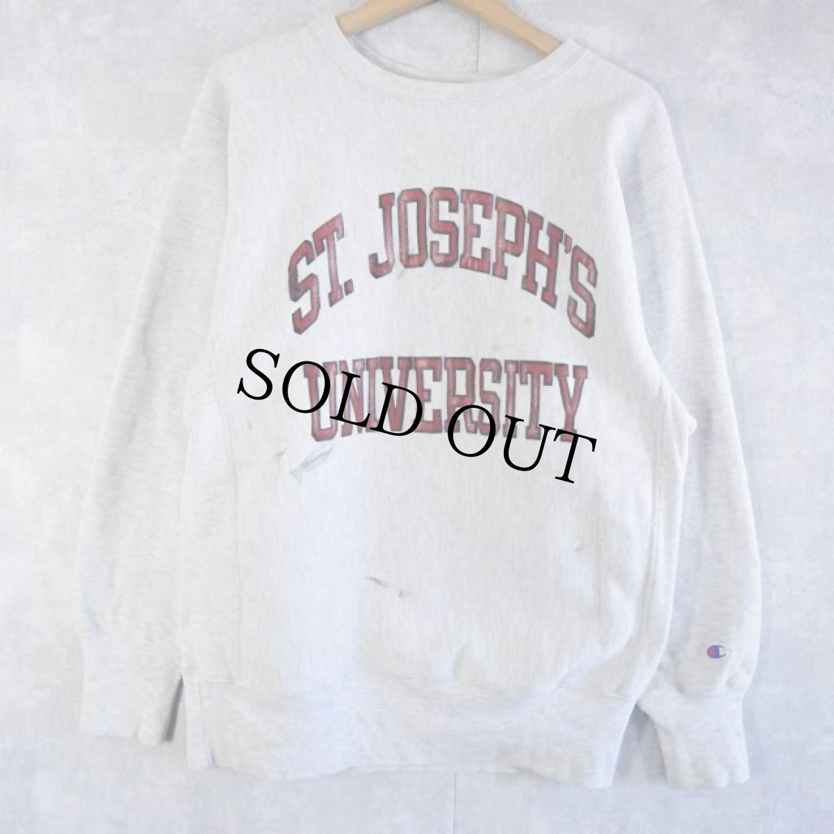 画像1: 90's Champion REVERSE WEAVE USA製 "ST.JOSEPH'S UNIVERSITY" L (1)