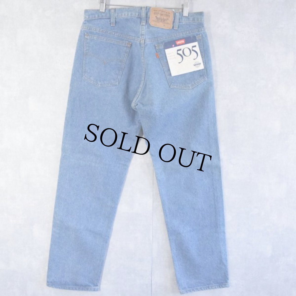 画像1: 90's Levi's 505 USA製 デニムパンツ フラッシャー付きDEADSTOCK W31 (1)