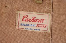 画像2: 60's Carhartt HEADLIGHT FINCK トリプルネーム ダブルニーダックパンツ W34 (2)